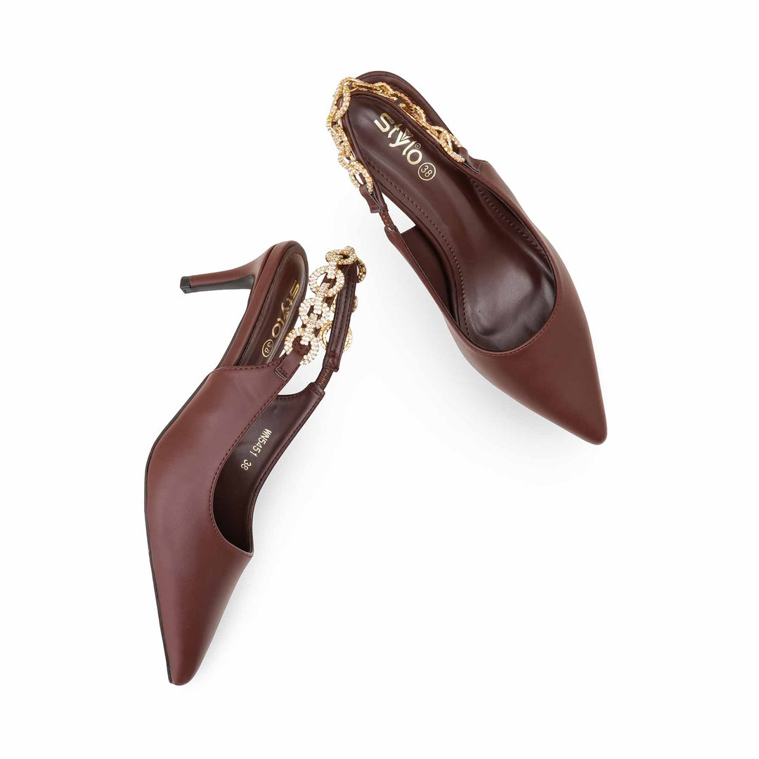 Maroon Back Open For Ladies WN5451