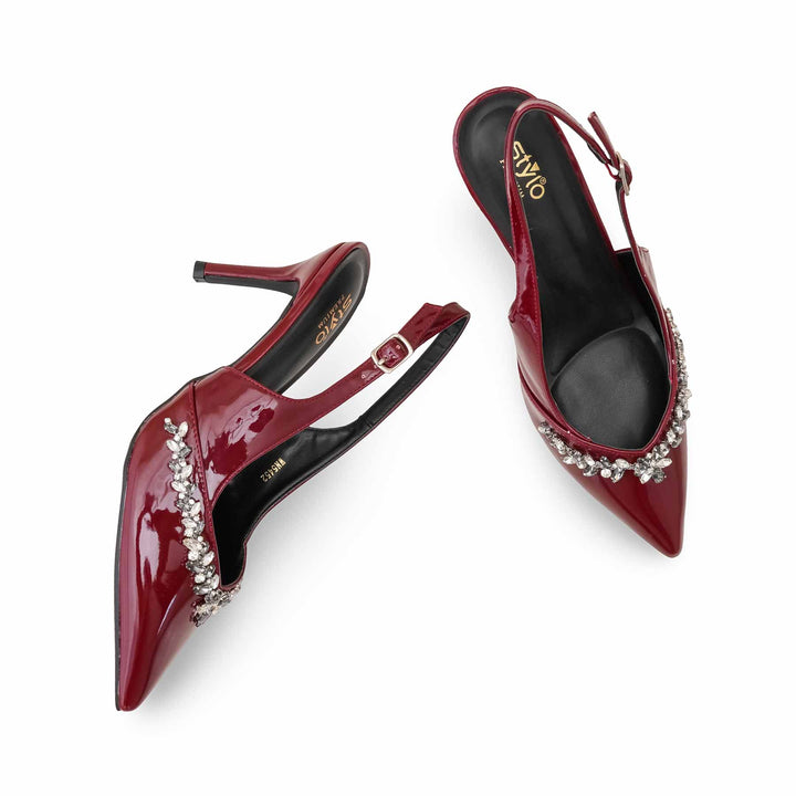 Maroon Back Open For Ladies WN5452