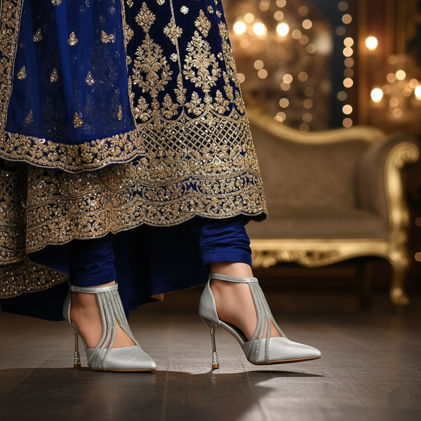 Silver Fancy Bridal Back Open WN5453