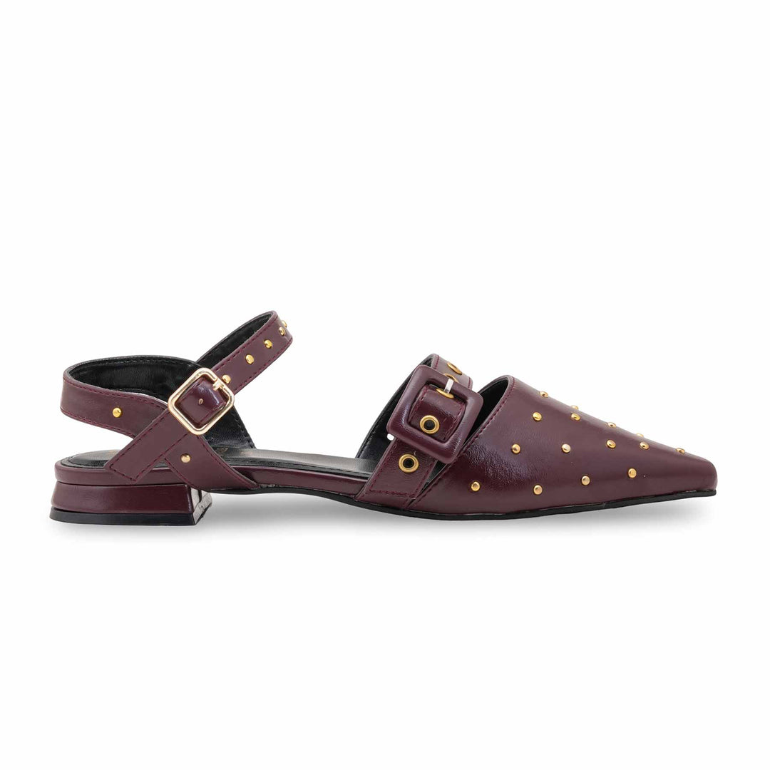 Maroon Winter Back Open For Women WN5489