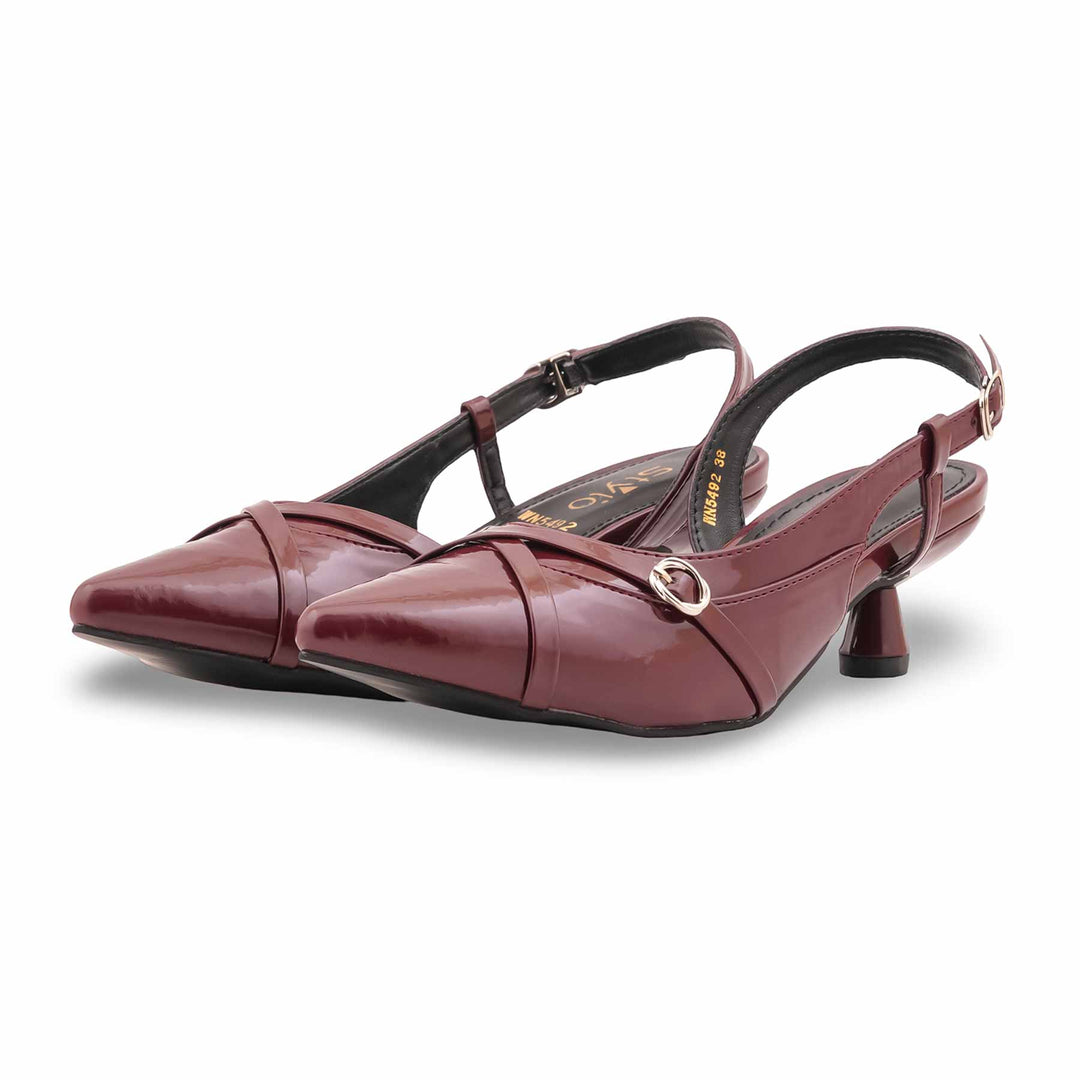 Maroon Back Open For Ladies WN5492