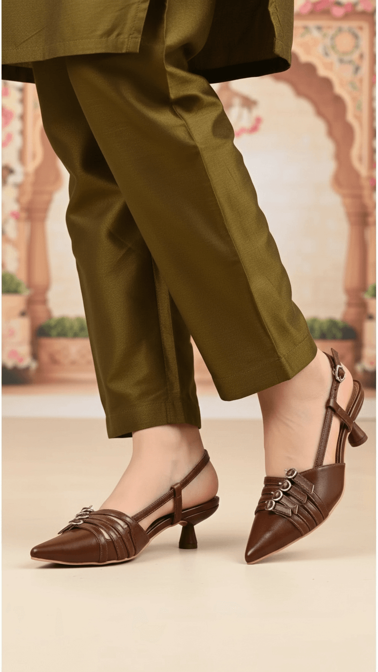 Brown Back Open For Ladies WN5506