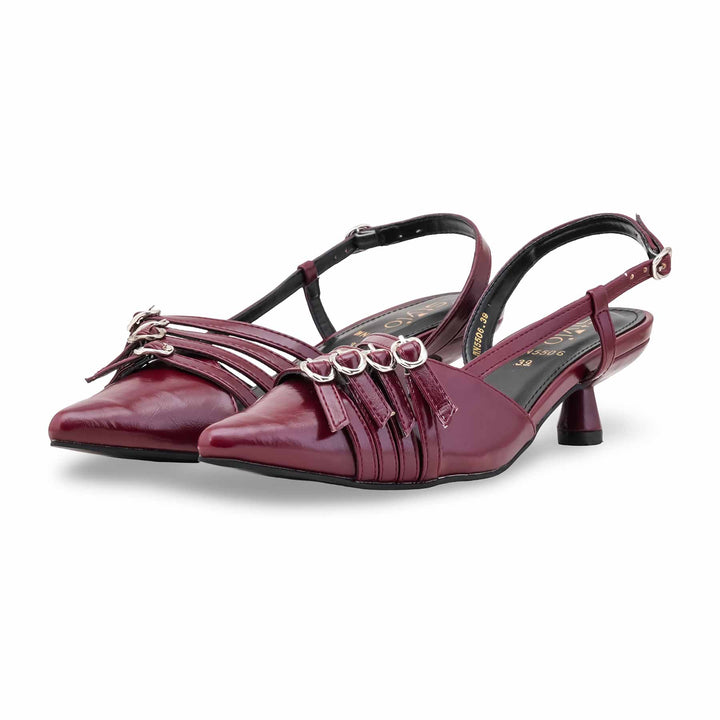 Maroon Back Open For Women WN5506