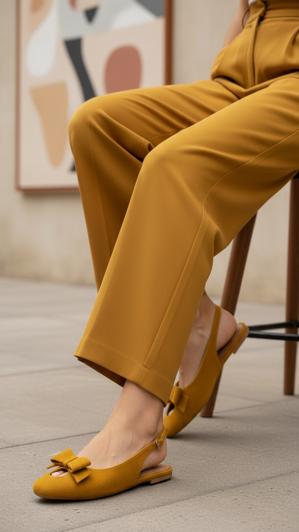 Mustard Back Open For Women WN5508