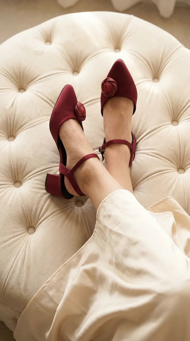 Maroon Back Open For Women WN5583