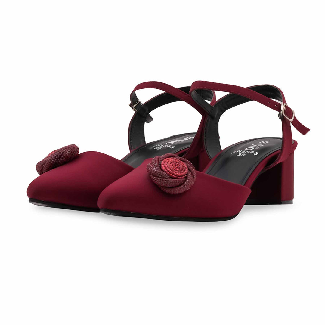 Maroon Back Open For Women WN5583