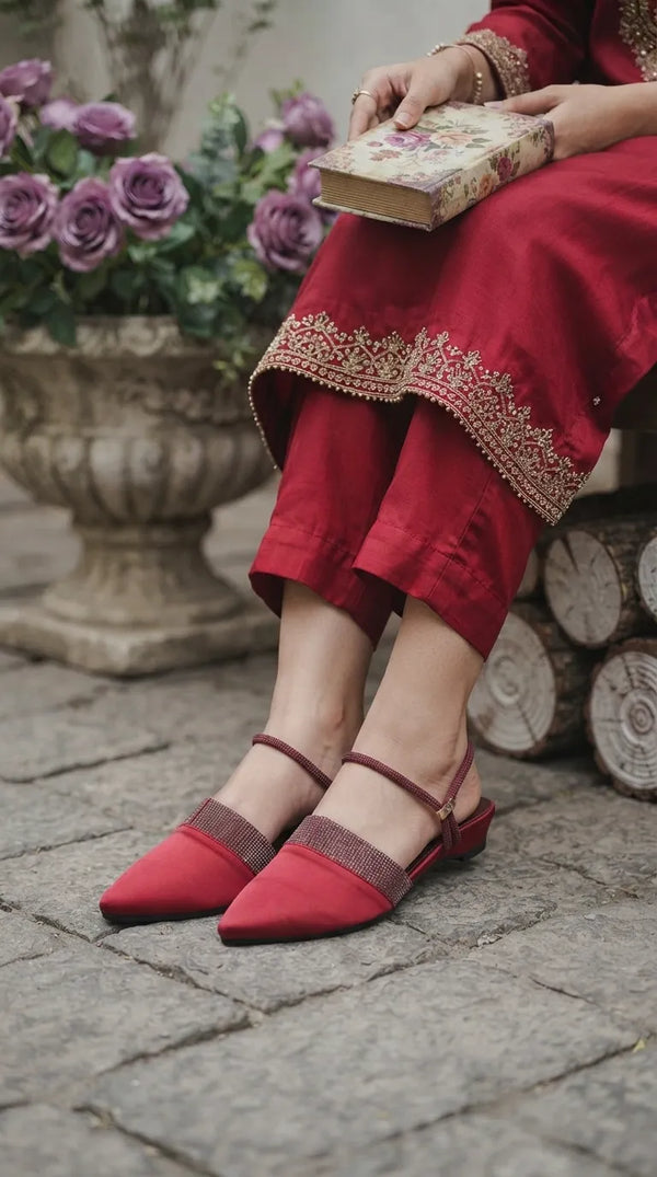 Maroon Back Open For Ladies WN5587