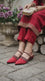 Maroon Back Open For Ladies WN5587