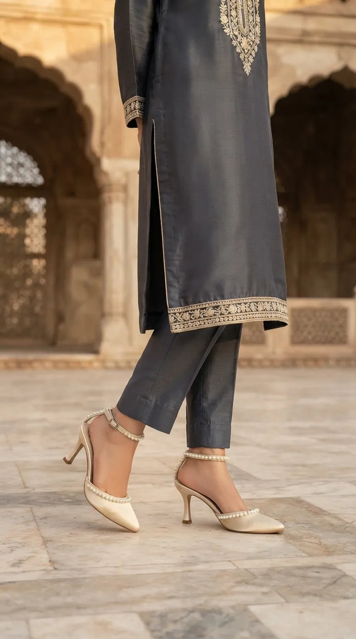 Beige Back Open For Ladies WN5684
