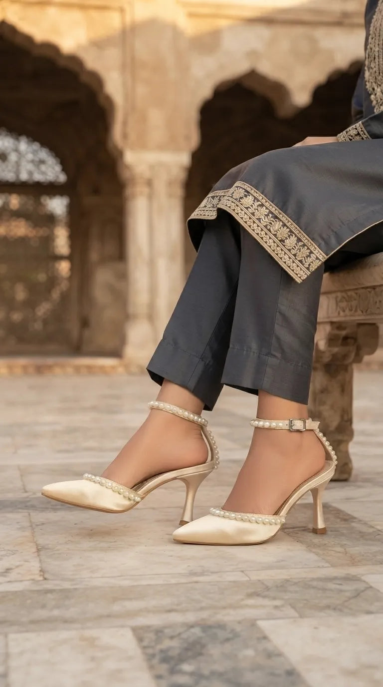 Beige Back Open For Ladies WN5684