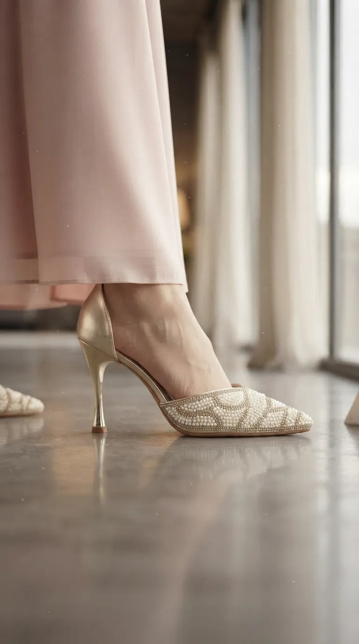 Golden Court Shoes For Women WN5723