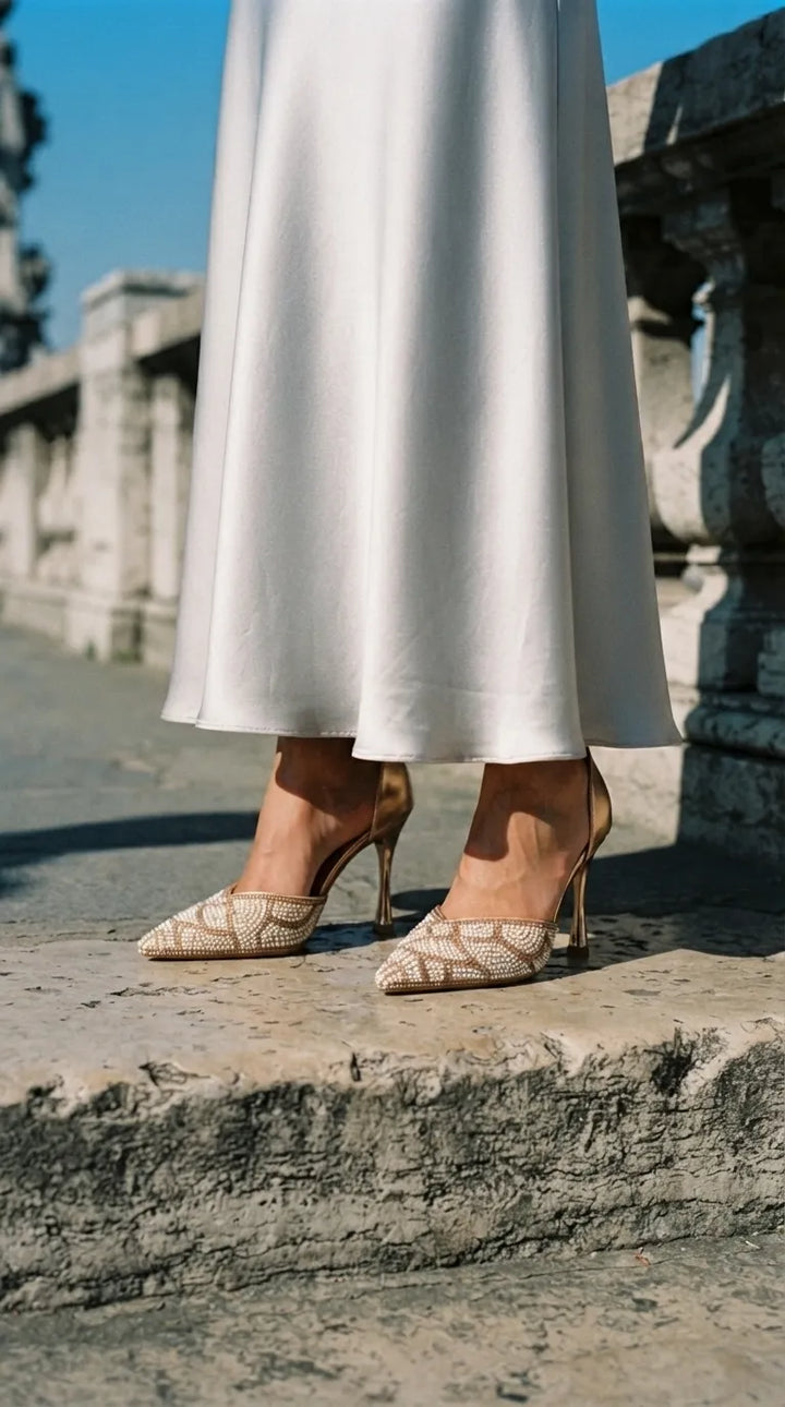 Champagne Court Shoes For Women WN5723