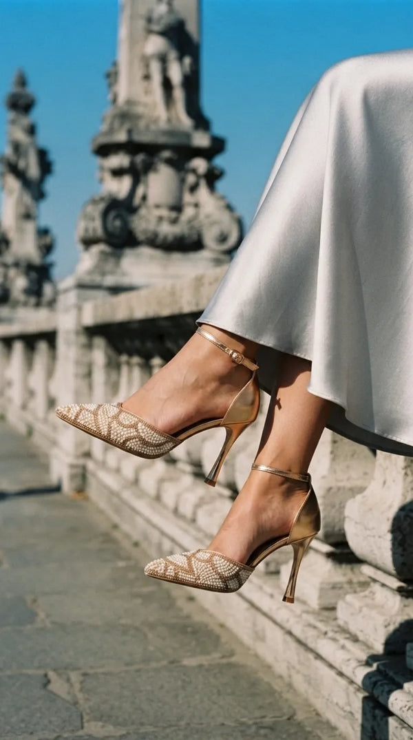 Champagne Court Shoes For Women WN5723