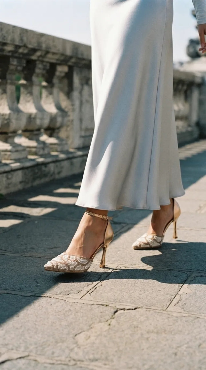 Champagne Court Shoes For Women WN5723