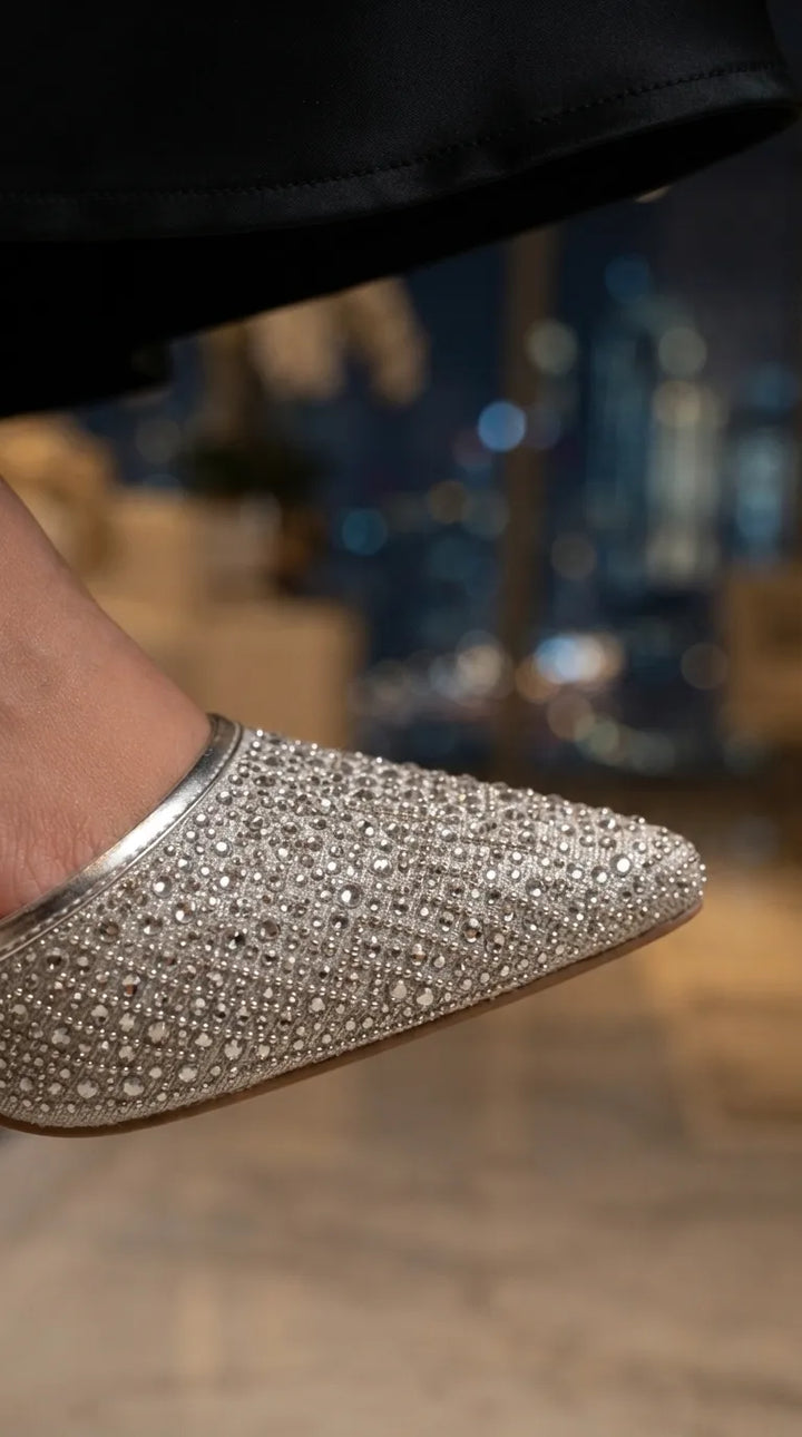 Silver Court Shoes For Women WN5724