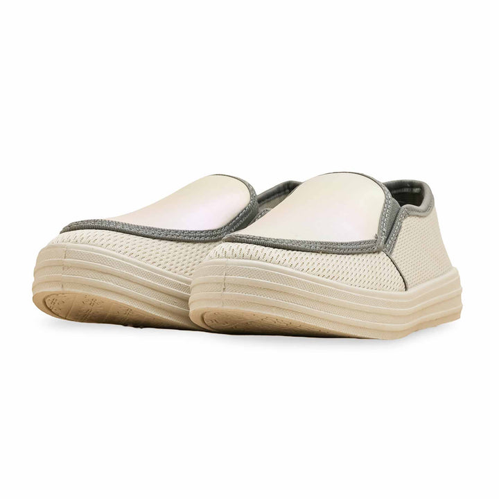 Cream Sneaker For Women WN6168