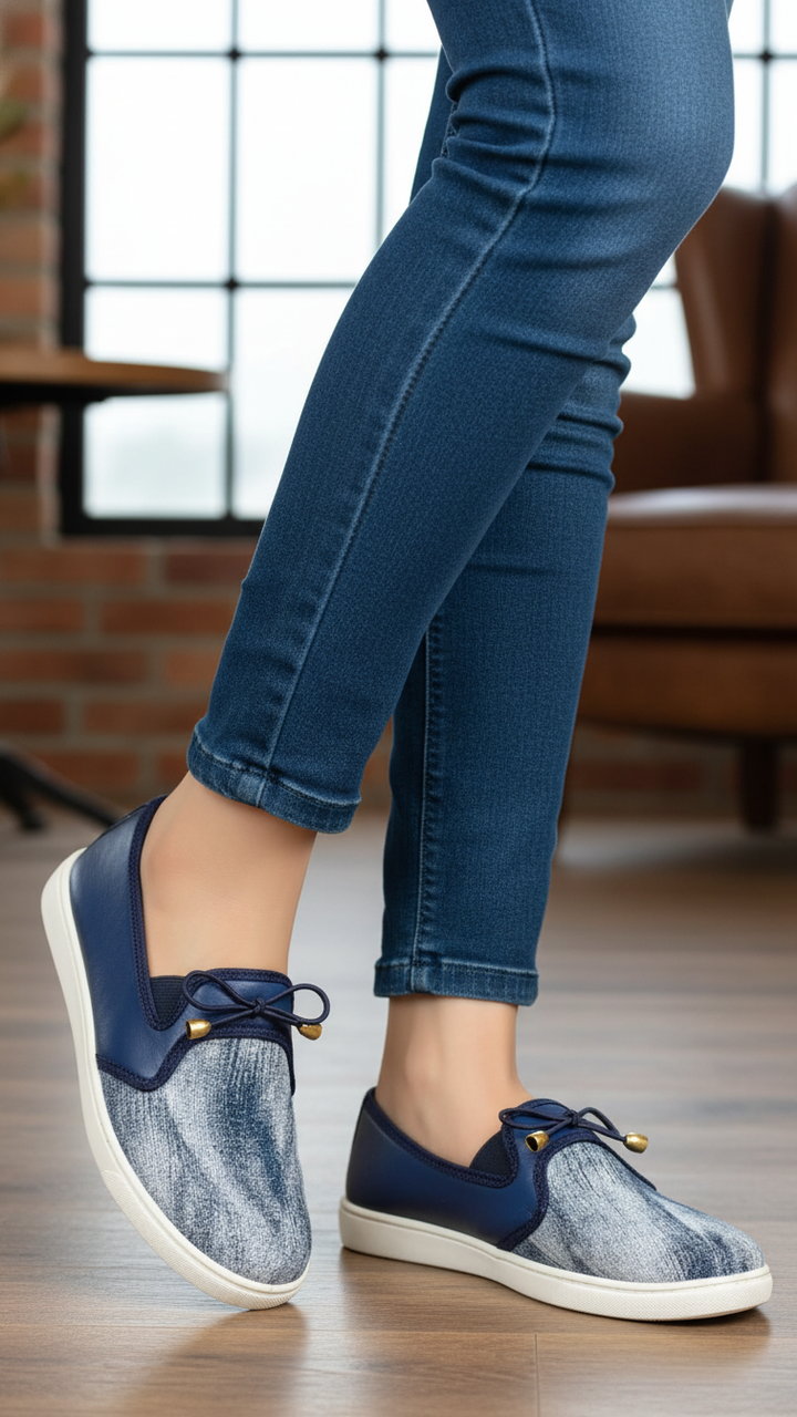 Blue Sneaker For Women WN6169