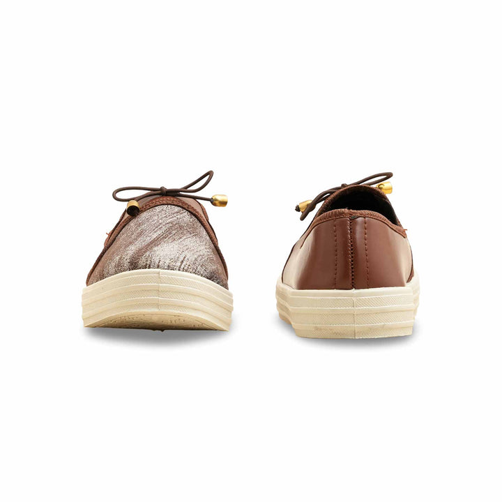 Brown Sneaker For Women WN6169