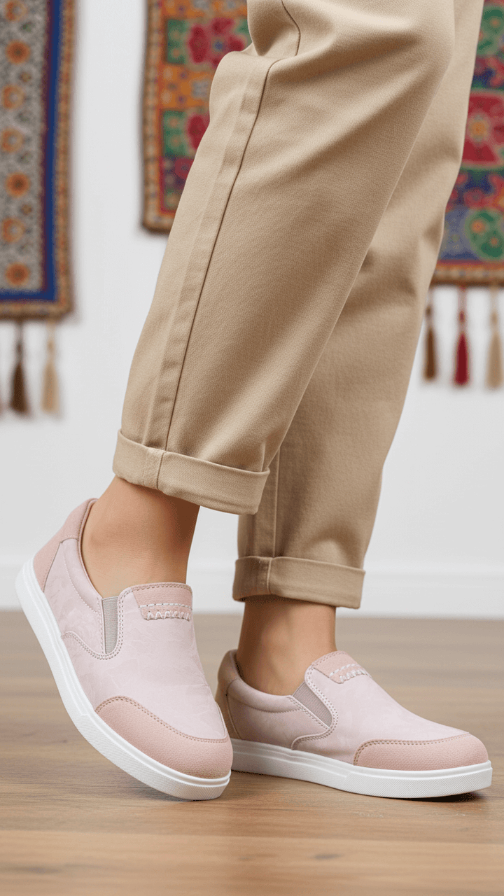 Pink Sneaker For Women WN6170