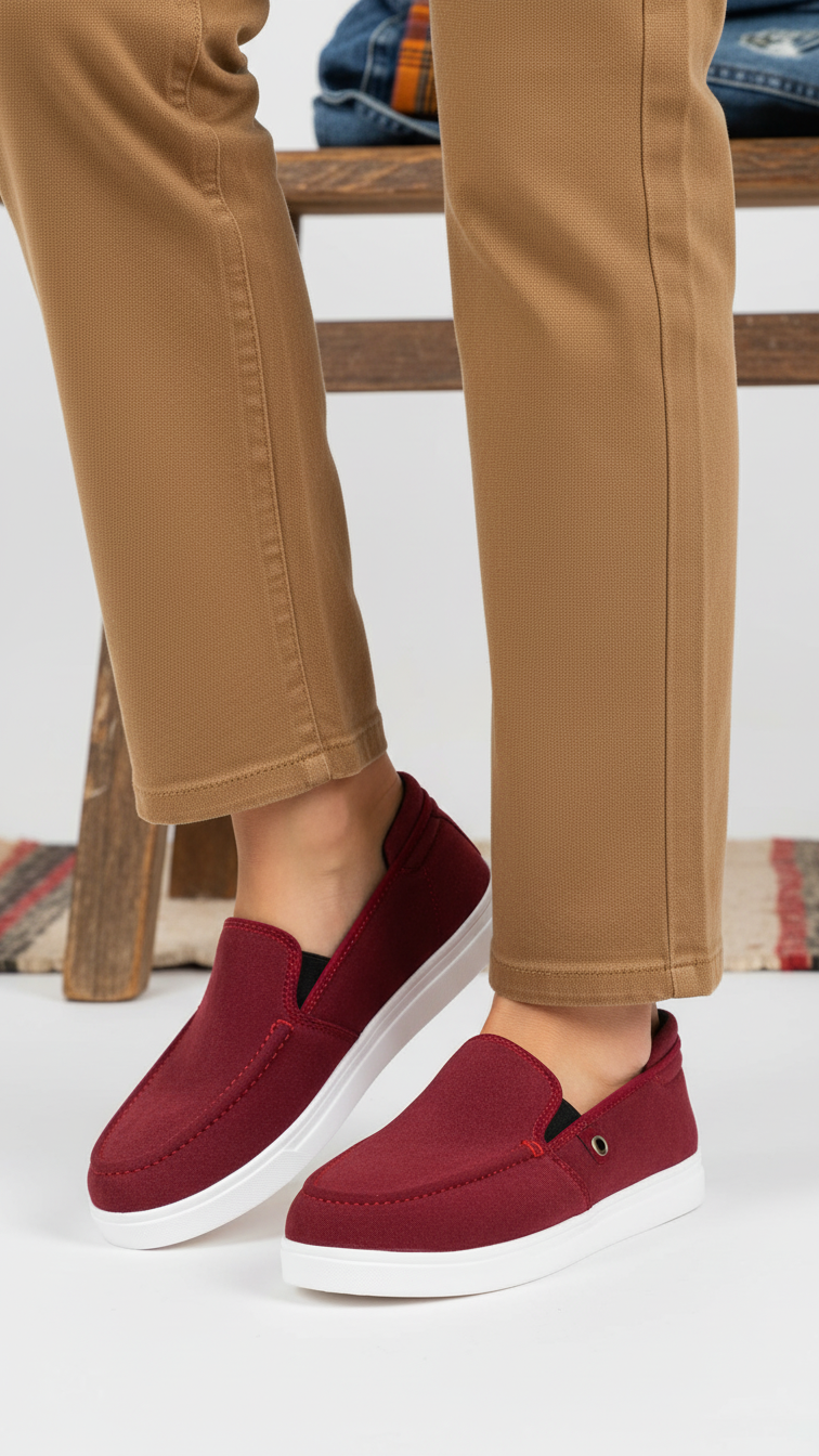 Maroon Sneaker For Ladies WN6171