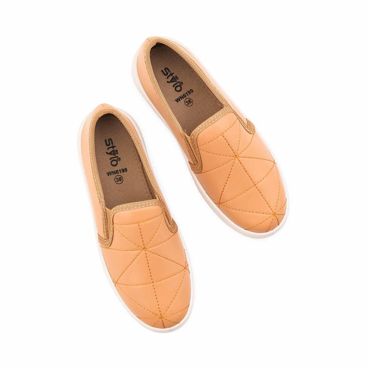 Beige Sneaker For Women WN6199