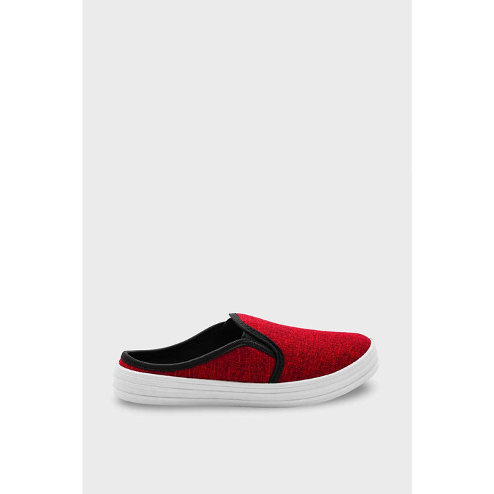 Red Canvas Slip Ons WN6200