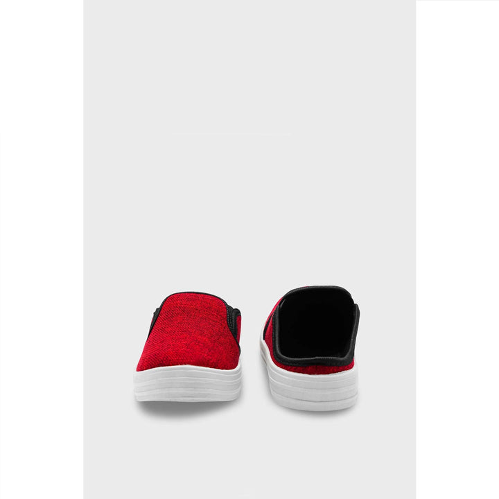 Red Canvas Slip Ons WN6200