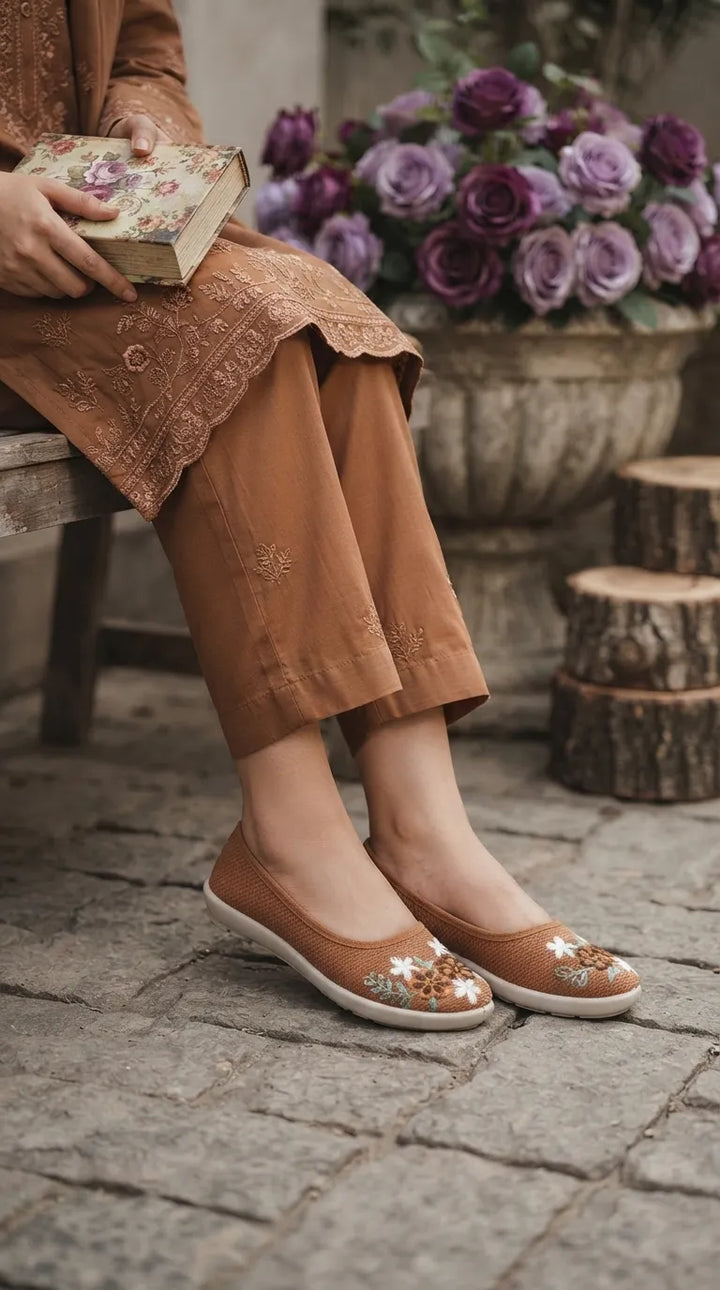 Tan Sneaker For Women WN6207