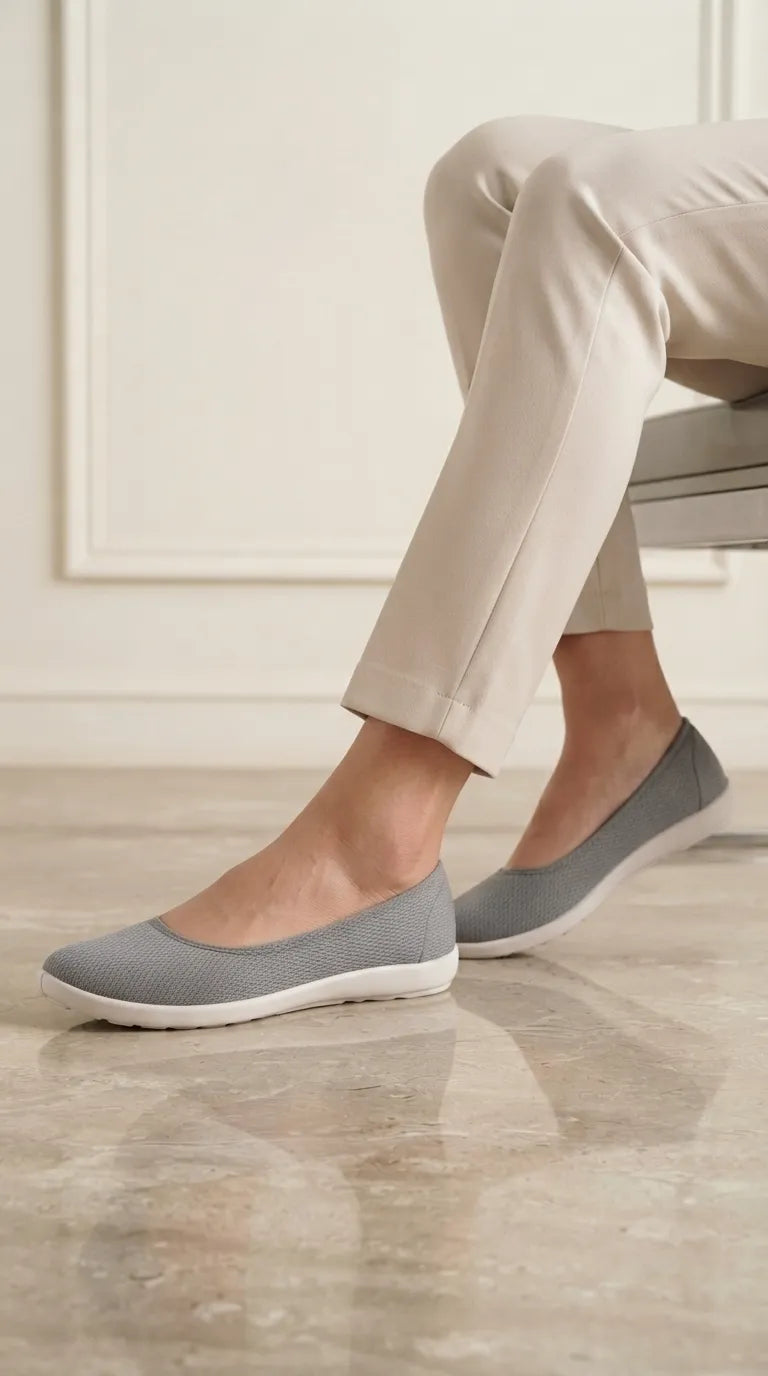 Grey Sneakers For Ladies WN6220