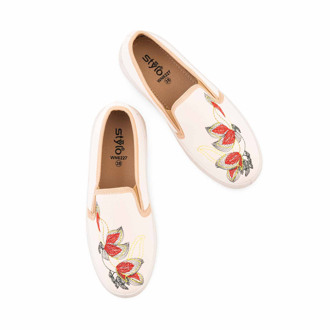 Beige Casual Sneaker For Women WN6227