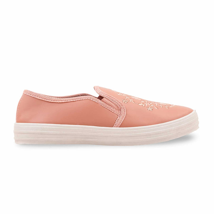 Peach Casual Sneaker For Ladies WN6230