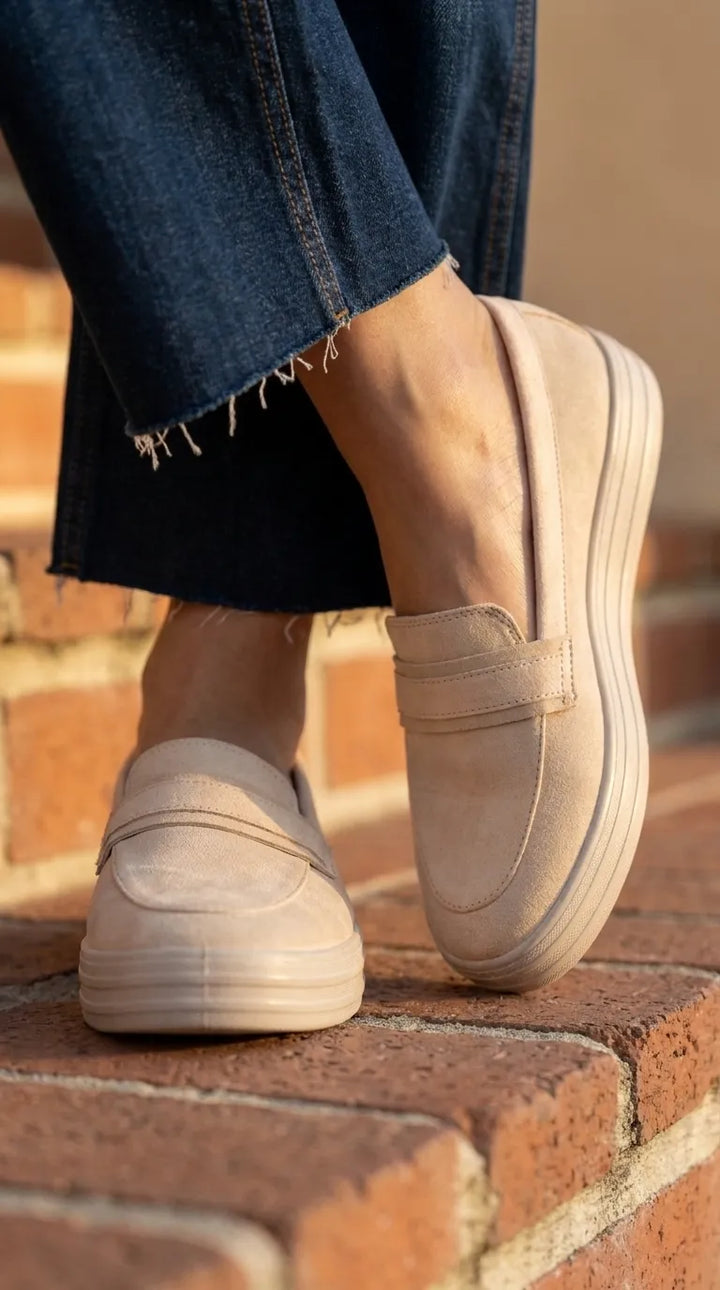 Beige Sneaker For Ladies WN6234