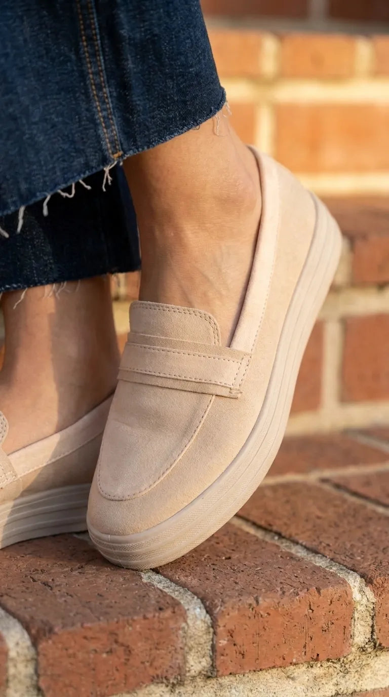 Beige Sneaker For Ladies WN6234