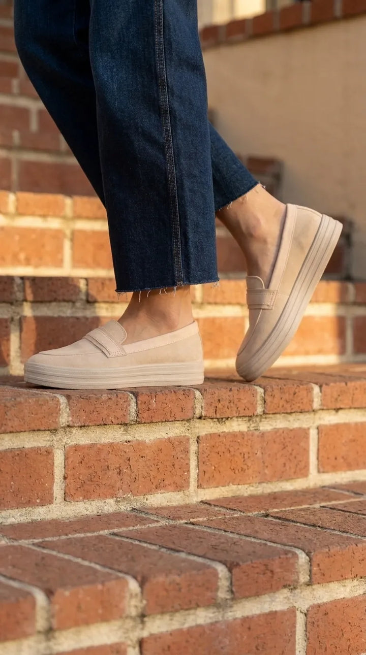 Beige Sneaker For Ladies WN6234
