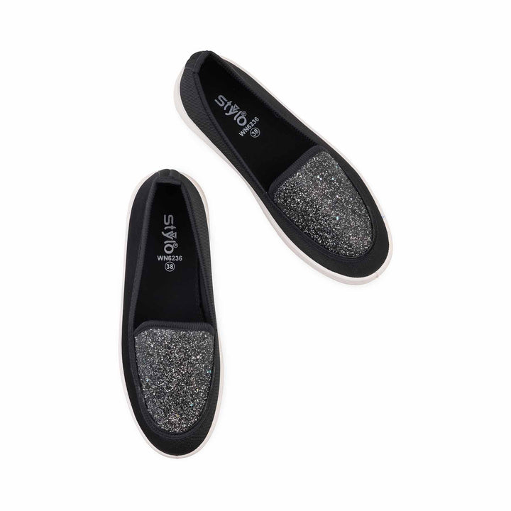Black Casual Sneaker For Ladies WN6236