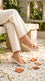 Beige Sneaker For Ladies WN6237