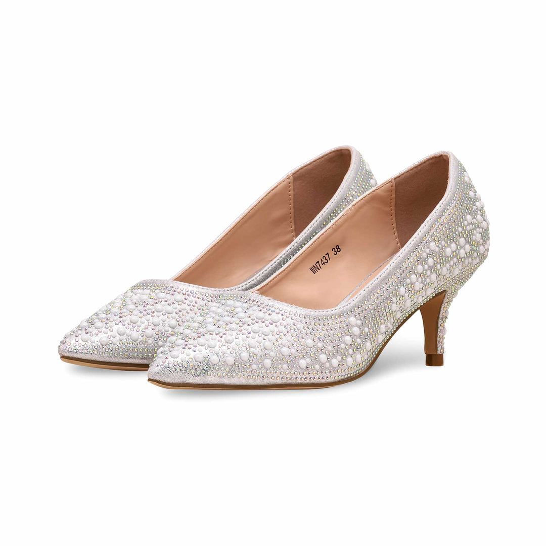 Silver Court Shoes WN7437