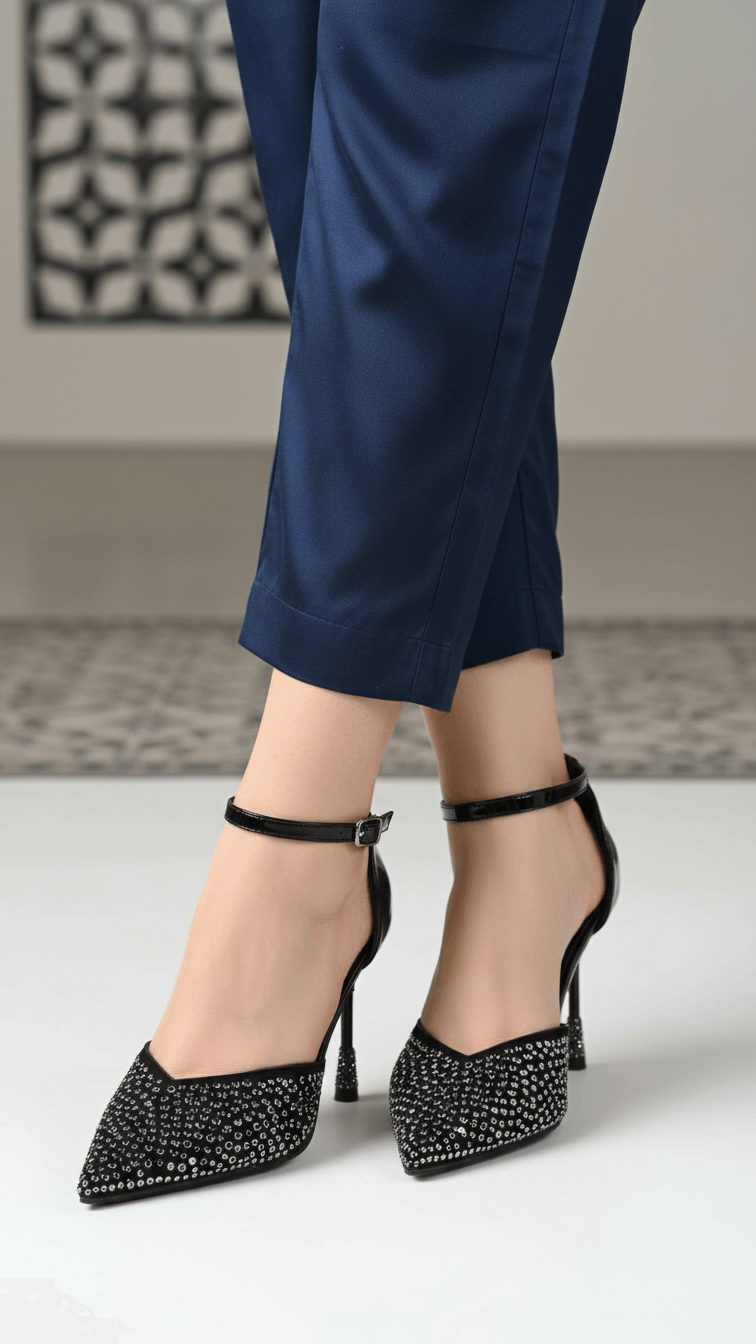 Black Court Shoes WN7444