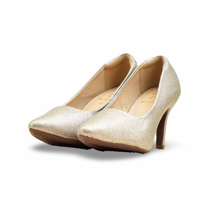 Golden Court Shoes For Ladies WN7483