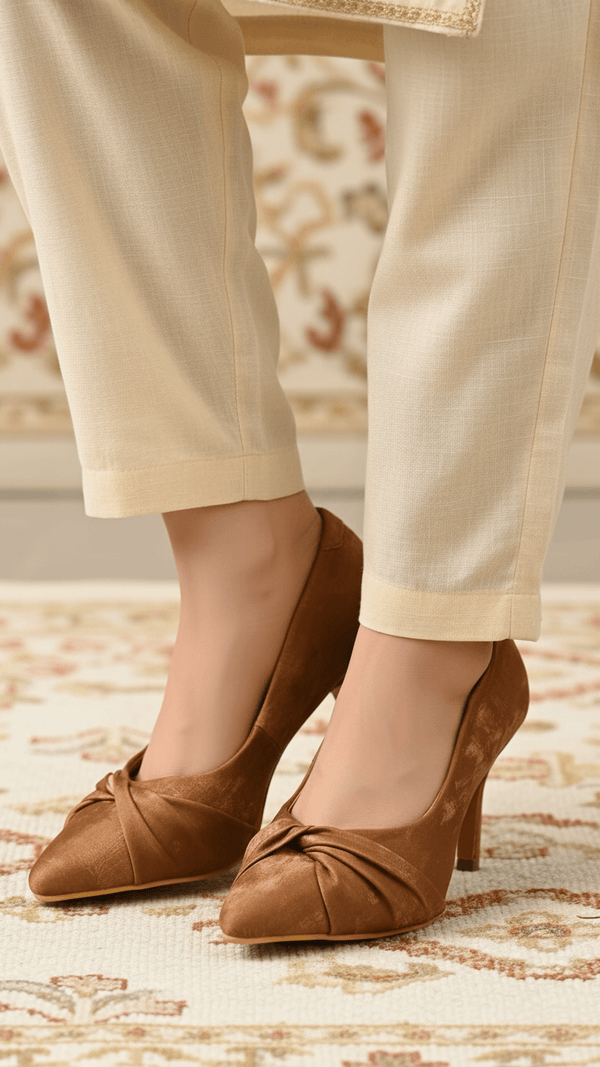 Brown Court Shoes WN7486