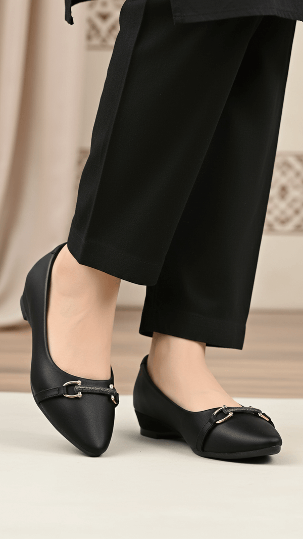 Black Court Shoes WN7487