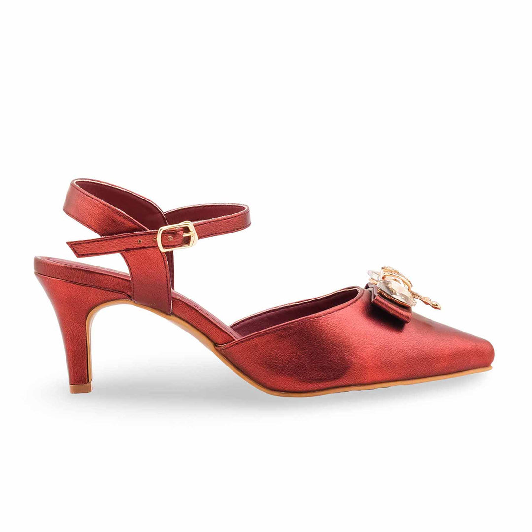 Maroon Court Shoes For Ladies WN7490