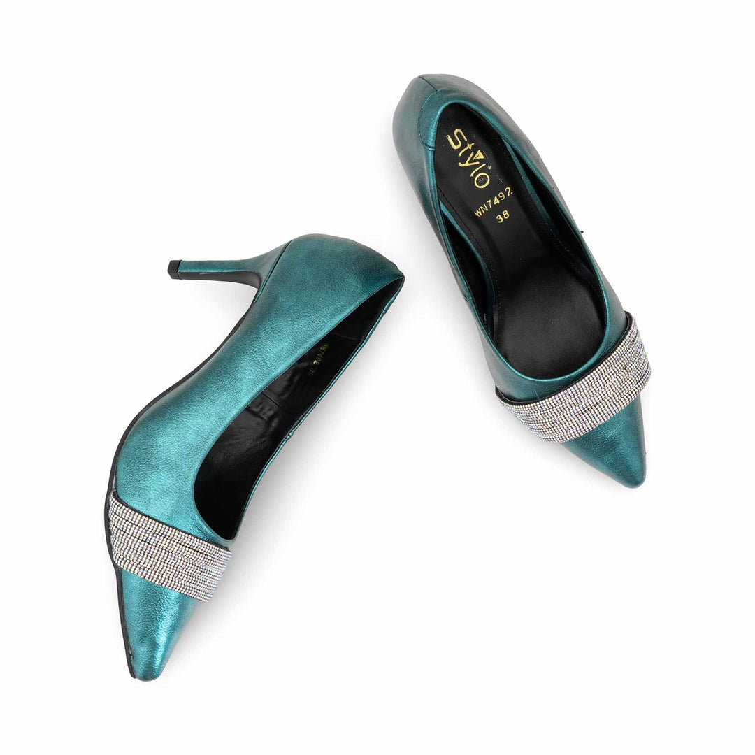 Green Winter Women Court Shoes WN7492