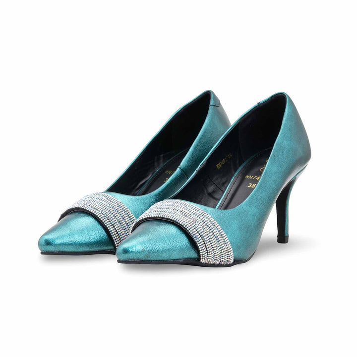 Green Winter Women Court Shoes WN7492