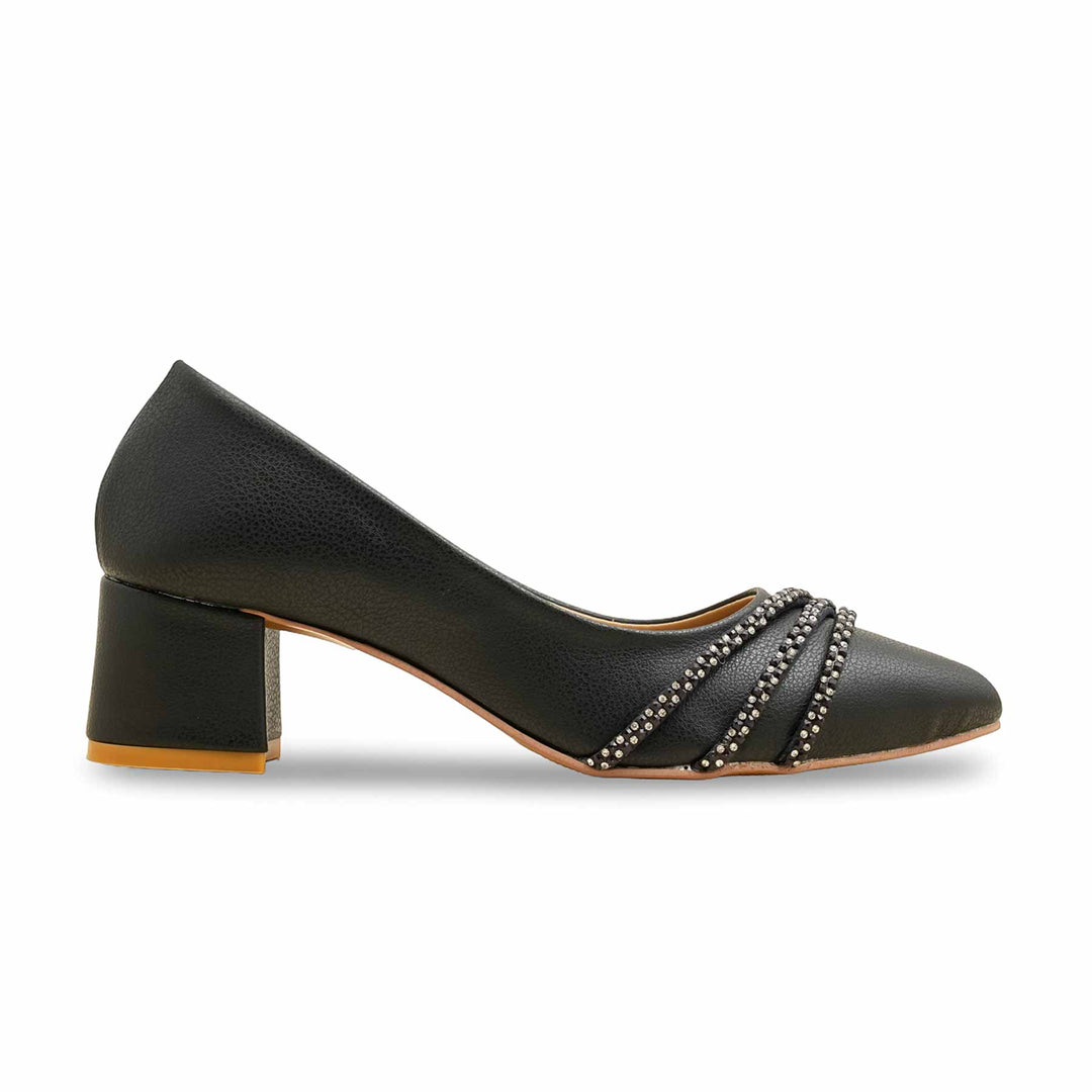 Black Court Shoes For Ladies WN7494