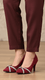 Maroon Court Shoes For Women WN7497