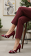 Maroon Court Shoes For Women WN7497