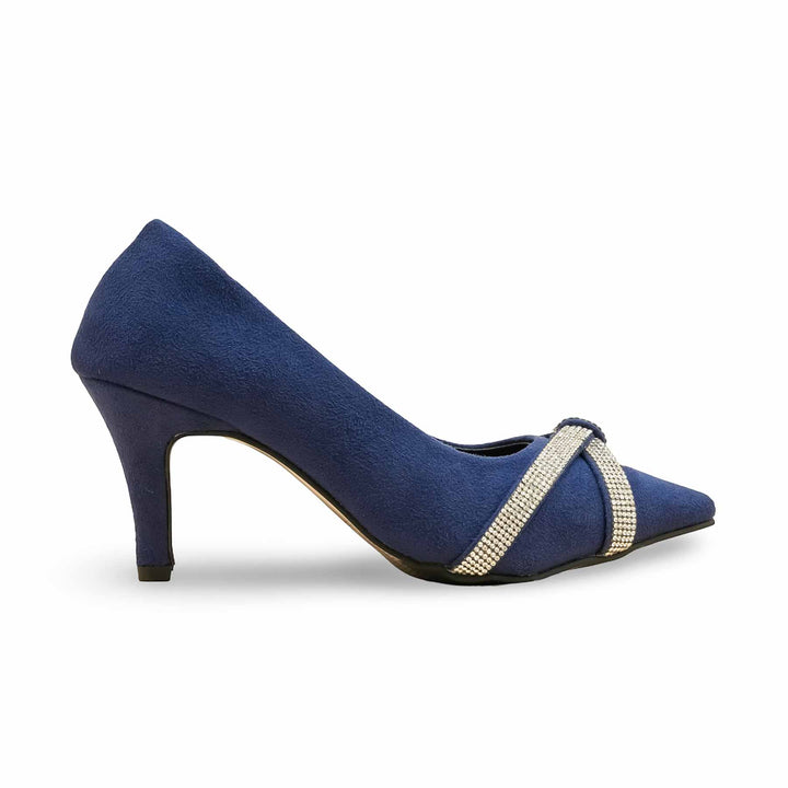 Navy Court Shoes For Women WN7497