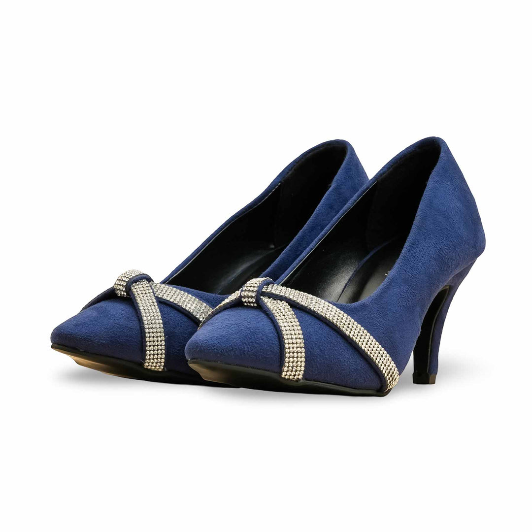 Navy Court Shoes For Women WN7497