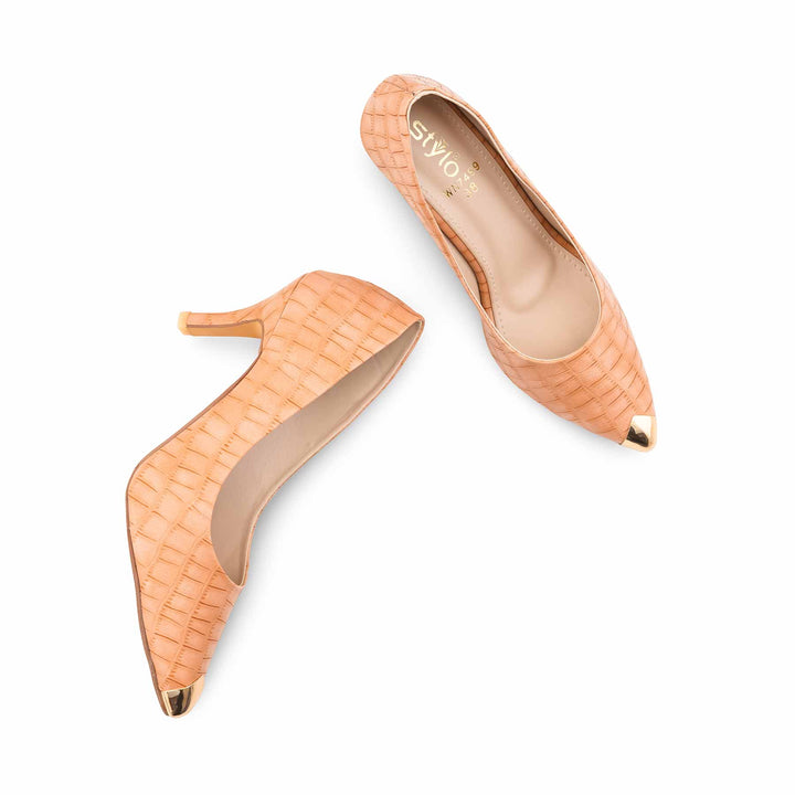 Beige Court Shoes For Women WN7499